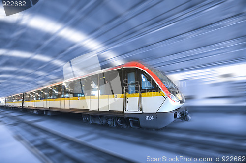 Image of train motion blur