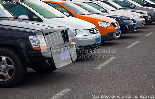 Image of cars parking