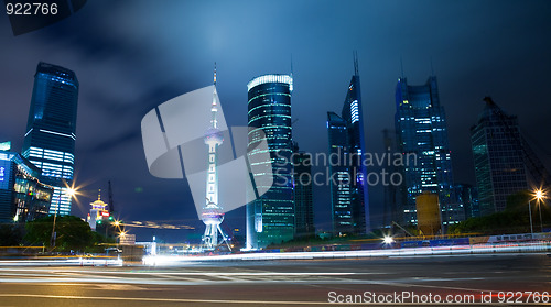 Image of night view of shanghai