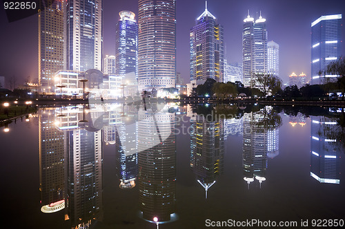 Image of night view of shanghai