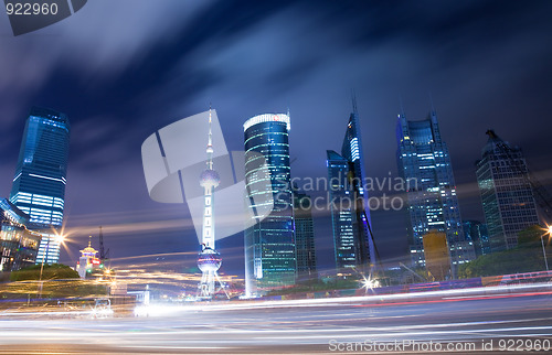 Image of night view of shanghai