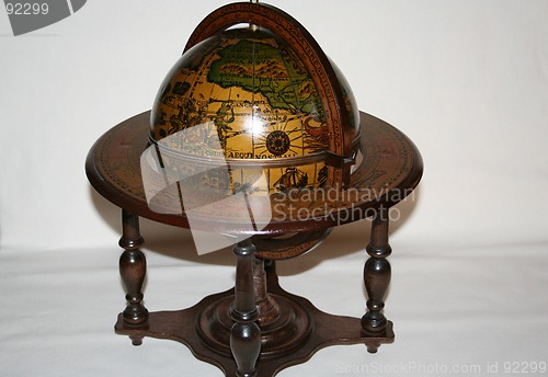 Image of Globe in wood