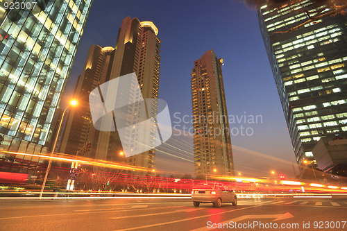 Image of light trails
