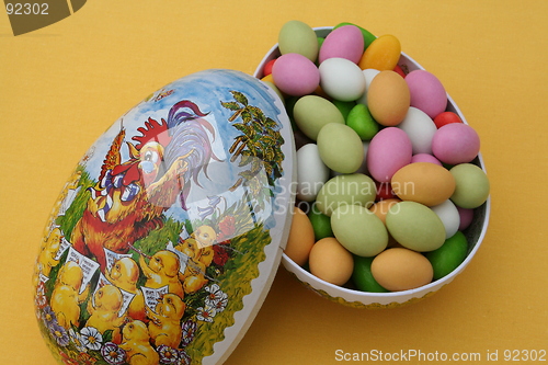 Image of Easter egg with candies