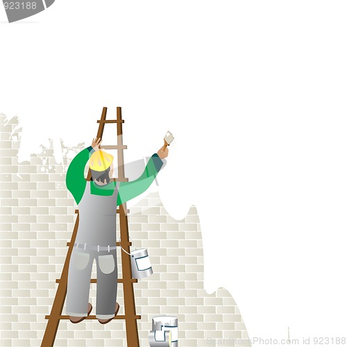 Image of Man painting