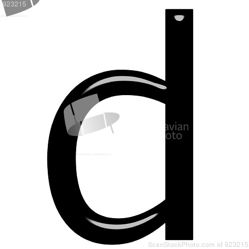 Image of 3d letter d