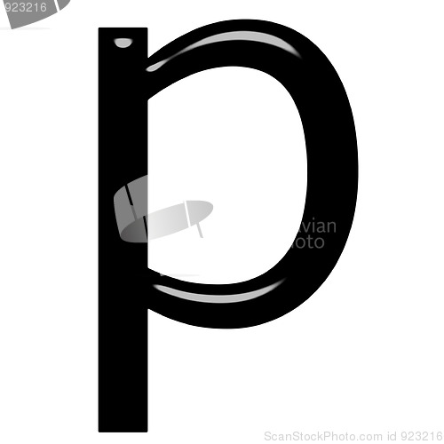 Image of 3d letter p