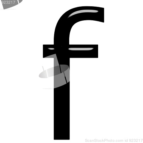 Image of 3d letter f