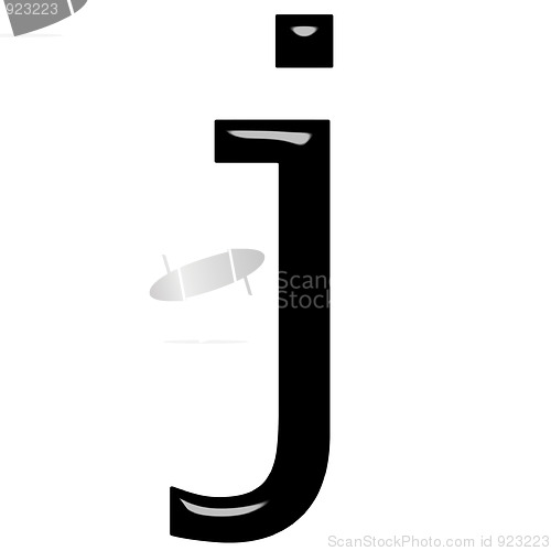 Image of 3d letter j