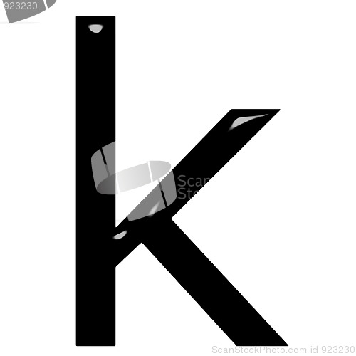 Image of 3d letter k