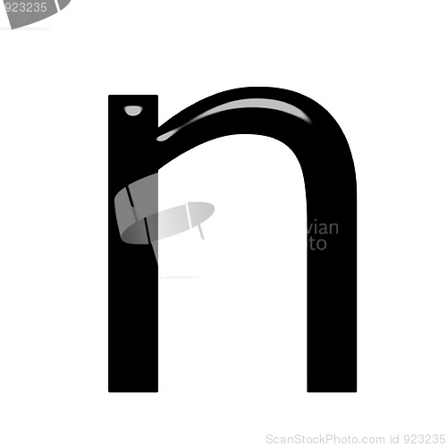 Image of 3d letter n
