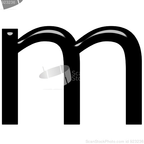 Image of 3d letter m