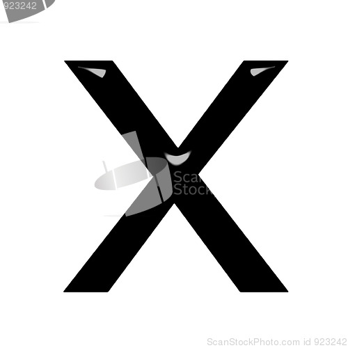 Image of 3d letter x