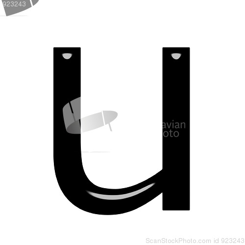 Image of 3d letter u