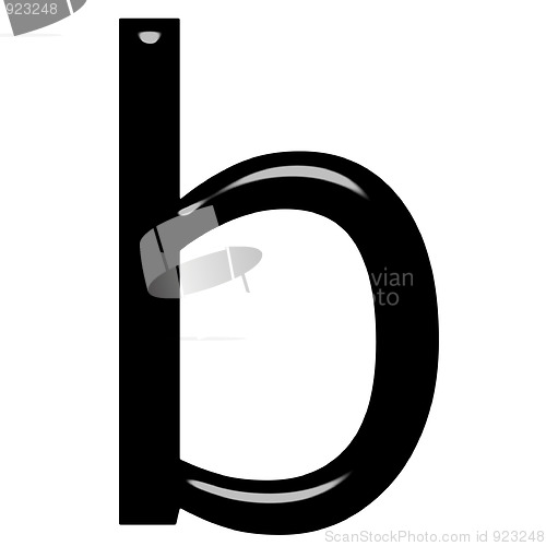 Image of 3d letter b