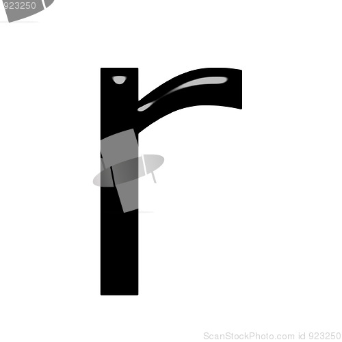 Image of 3d letter r