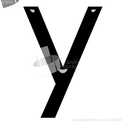 Image of 3d letter y