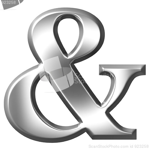 Image of 3D Silver Ampersand