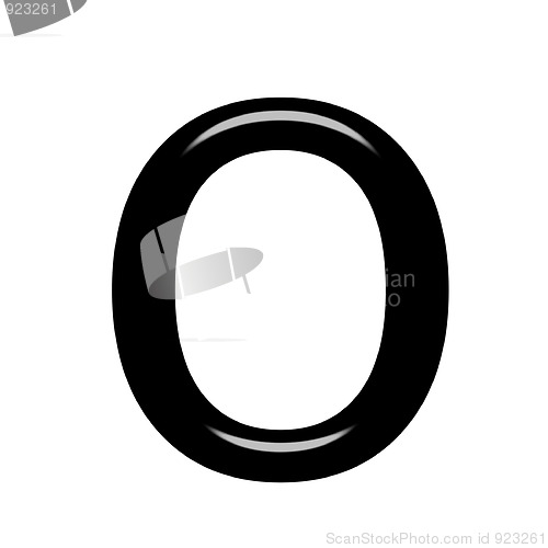 Image of 3d letter o