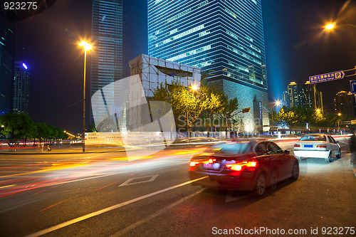 Image of night view of shanghai