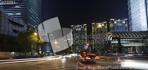 Image of night view of shanghai