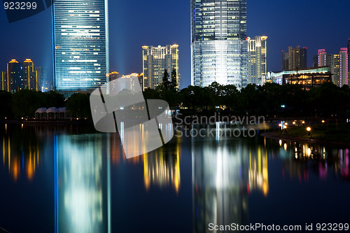 Image of night view of shanghai