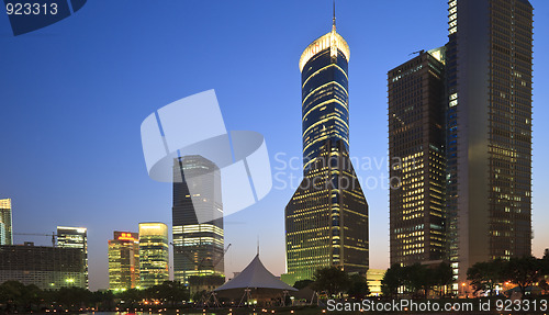 Image of night view of shanghai