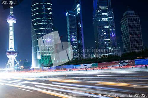 Image of night view of shanghai