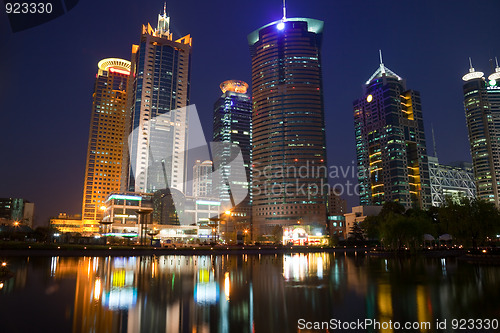 Image of night view of shanghai