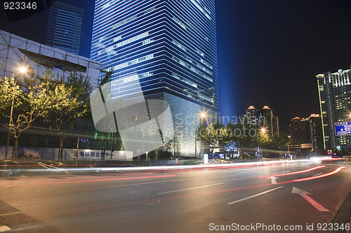 Image of night view of shanghai