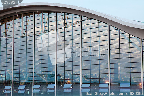 Image of night view of the airport