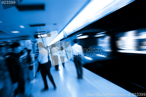 Image of business backgroung of subway station