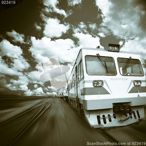 Image of train motion blur