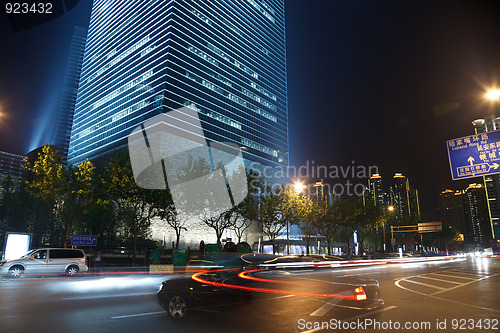 Image of night view of shanghai