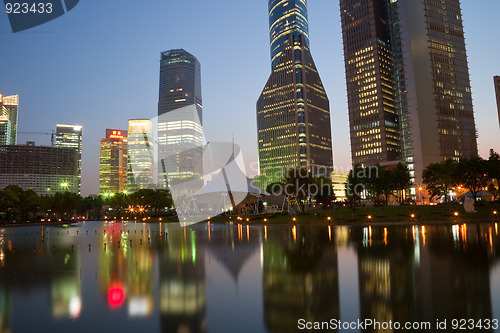 Image of night view of shanghai