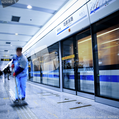 Image of train motion blur