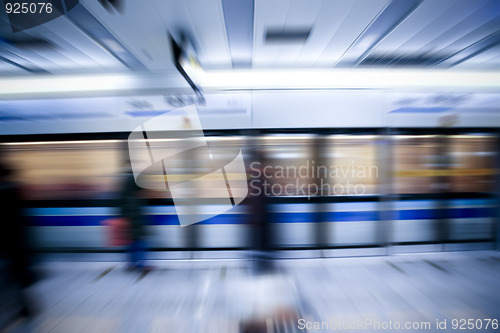 Image of train motion blur
