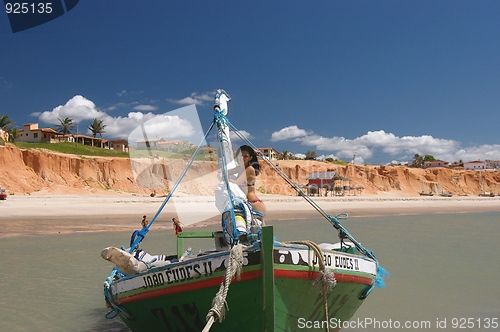 Image of Girl on boat