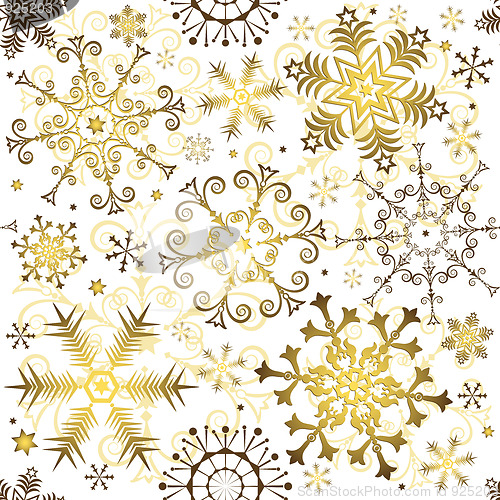 Image of Seamless white christmas pattern