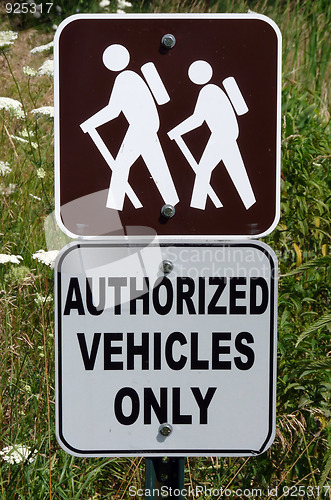 Image of Hiking Sign