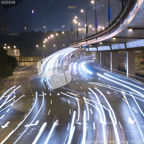 Image of light trails