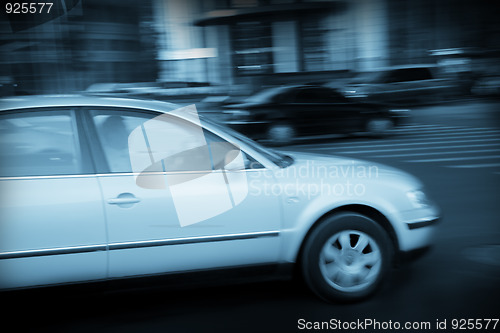 Image of moving car