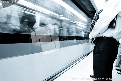 Image of train motion blur