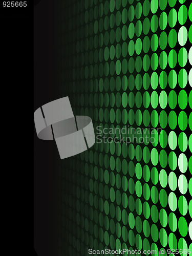 Image of Halftone Background in Perspective. 