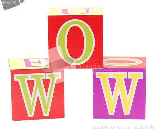 Image of alphabet block