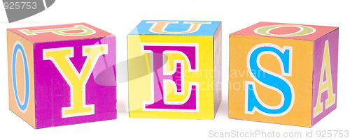 Image of alphabet block