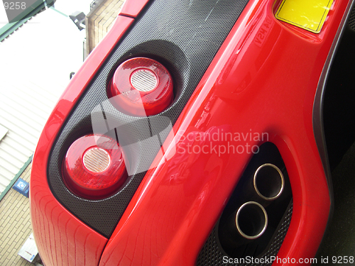 Image of ferrari tail end