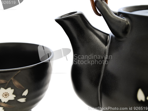 Image of tableware for chinese tea ceremony