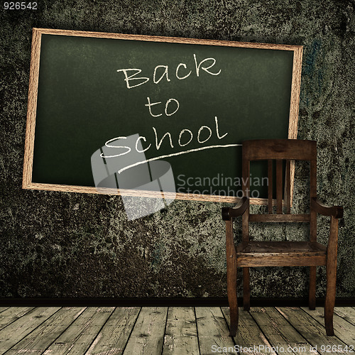 Image of grunge theme "Back to school!"