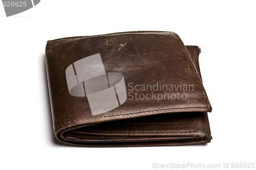 Image of  Brown wallet isolated on white